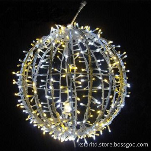 LED Christmas Ball, Diameter of 60cm with White and Warm White LED, 110V/220V, Outdoor Used